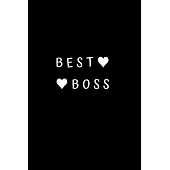Best Boss: Unlined Notebook - 6 x 9 inches - 110 Pages (Funny Office Journals)