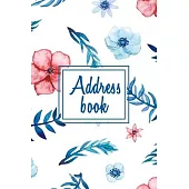 Address Book: Alphabetical Organizer With Birthday And Address Book with contacts, addresses, work and mobile numbers, social media,