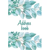 Address Book: Alphabetical Organizer With Birthday And Address Book with contacts, addresses, work and mobile numbers, social media,