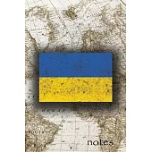 Notes: Beautiful Flag Of Ukraine, Lined Journal Or Notebook, Great Gift For People Who Love To Travel, Perfect For Work Or Sc
