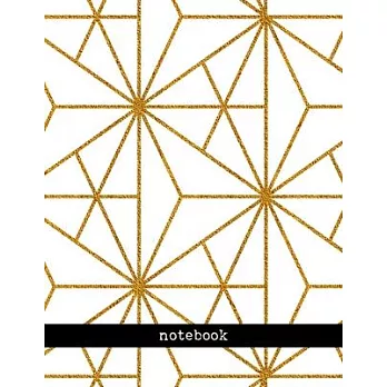博客來-Notebook: Art deco notebook journal - 100 pages - Lined - 8.5 x 11 ...