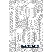 Low Vision Password Record Book With Bold Lines on White Paper: 6