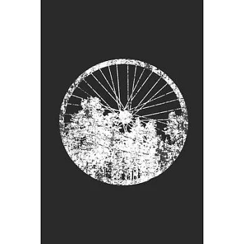 博客來-Bicycle Wheel With Forest Silhouette: Cycle Sport Notebook, Graph ...