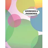 Low Vision Large Print Address and Password Record Book: Organizer for Visually Impaired 8.5