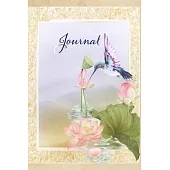 Journal: Hummingbird Notebook Journal with Blank Lined Pages for Writing Diary Composition Book Nature Design Theme Bird Write