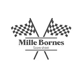 Mille Bornes Score sheet: Scoring Pad For Mille Bornes Players, Score Recording of Keeper Notebook, 100 Sheets, 8.5’’’’x11’’’’