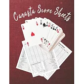 Canasta score sheets - Score Keeping notebook.: Scoring Pad record Keeper easy to keep track of scores gift