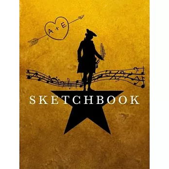 Hamilton Blank SKETCHBOOK Alexander Hamilton Journal Sketch Book, Ideal for sketching, doodling, and jotting down ideas. Perfect for artists, students