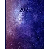 2020: Galaxy Planner For Galaxy Lovers, 1-Year Daily, Weekly and Monthly Schedule Organizer With Calendar, Gifts For Women,