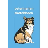 Veterinarian sketchbook: Lined sketchbook, Journal Diary, Veterinarian Composition sketchbook, Blank Lined Journal 120 Pages - Large (6 x 9inch