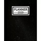 Planner 2020: Galaxy Planner For Galaxy Lovers, 1-Year Daily, Weekly and Monthly Schedule Organizer With Calendar, Gifts For Women,