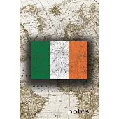 Notes: Beautiful Flag of Ireland Lined Journal Or Notebook, Great Gift For People Who Love To Travel, Perfect For Work Or Sch