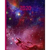 2020: Galaxy Planner For Galaxy Lovers, 1-Year Daily, Weekly and Monthly Schedule Organizer With Calendar, Gifts For Women,