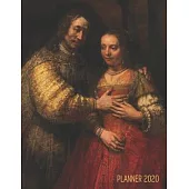 Rembrandt Art Planner 2020: The Jewish Bride Daily Organizer (12 Months Calendar) Romantic Art For Family Use, Office Work, Meetings, Appointments