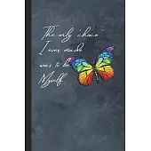 Rainbow Butterfly Notebook: Blank Composition Notebook To Record Your Thoughts and Journal Your Adventures