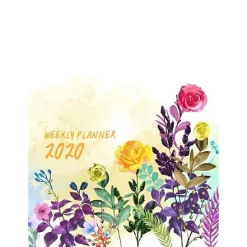 2020 Weekly Planner: Academic Weekly & Monthly Pocket Calendar Schedule Organizer, 8.5＂ x 11＂, 50 Pages
