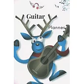Guitar Planner: Music Organizer For Guitarists, Monthly Schedule, Gift Idea For Men & Women Musicians, (110 Pages, Lined, 6 x 9)
