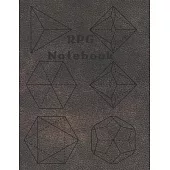 RPG Notebook: Mixed paper: Hexagon, Dot Graph, Dot Paper, Pitman: For role playing gamers: Notes, tracking, mapping, terrain plans: