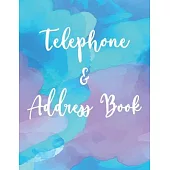 Telephone & Address Book: Large Print Phone Book & Addresses Book with Tabs