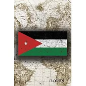 Notes: Beautiful Flag Of Jordan Lined Journal Or Notebook, Great Gift For People Who Love To Travel, Perfect For Work Or Scho