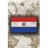 Notes: Beautiful Flag Of Paraguay Lined Journal Or Notebook, Great Gift For People Who Love To Travel, Perfect For Work Or Sc