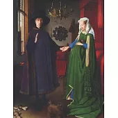 Arnolfini Portrait Black Pages Notebook: Jan van Eyck - Stylish Large College Ruled Black Paper Journal to Write in - Northern Renaissance - Use with