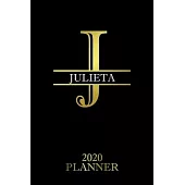 Julieta: 2020 Planner - Personalised Name Organizer - Plan Days, Set Goals & Get Stuff Done (6x9, 175 Pages)