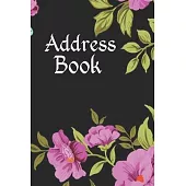 Address Book: Floral Design, Tabbed in Alphabetical Order, Perfect for Keeping Track of Addresses, Email, Mobile, Work & Home Phone