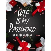 WTF Is My Password: password book, password log book and internet password organizer, alphabetical password book, Logbook To Protect Usern
