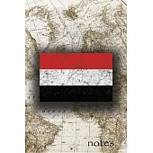 Notes: Beautiful Flag of Yemen Lined Journal Or Notebook, Great Gift For People Who Love To Travel, Perfect For Work Or Schoo