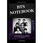 BTS Notebook: Great Notebook for School or as a Diary, Lined With More than 100 Pages. Notebook that can serve as a Planner, Journal