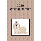 2020 Weekly Planner: Shih-Tzu; January 1, 2020 - December 31, 2020; 6