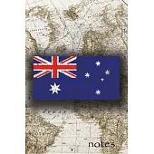 Notes: Beautiful Flag of Australia Lined Journal Or Notebook, Great Gift For People Who Love To Travel, Perfect For Work Or S