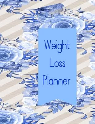 Weight Loss Planner: 90 day Health and Fitness Journal, blue bird cover