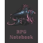 RPG Notebook: Eldritch Horror Darkest Dungeon Edition - Mixed paper: Hexagon, Dot Graph, Dot Paper, Pitman: For role playi ng gamers