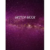 Sketch Book: Space Activity Sketch Book For Children Notebook For Drawing, Sketching, Painting, Doodling, Writing Sketchbook For Ki