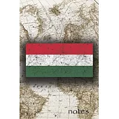 Notes: Beautiful Flag Of Hungary Lined Journal Or Notebook, Great Gift For People Who Love To Travel, Perfect For Work Or Sch
