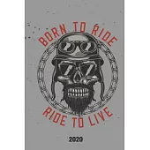 Schedule Planner 2020: Schedule Book 2020 with Biker Skull Cover - Weekly Planner 2020 - 6