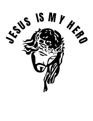 Jesus is my hero: Christian Notebook: 8.5x11 Composition Notebook with Christian Quote: Inspirational Gifts for Religious Men & Women (C