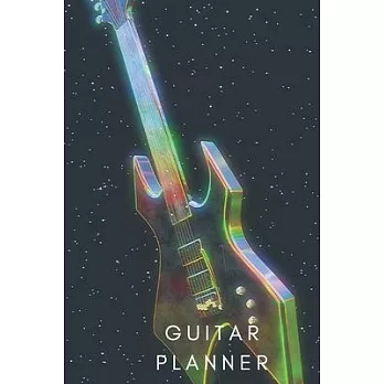 Guitar Planner: Music Organizer, Calendar for Music Lovers, Schedule Songwriting, Monthly Planner, (110 Pages, Lined, 6 x 9)