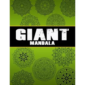 Giant Mandala Coloring: 50 Unique Giant Mandala Coloring Book For Book for Adults and Teen : Mandala Coloring Journal Therapy Relaxation 8.5 x