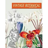 Vintage Botanical coloring Book For Adults For Adults: vintage flower coloring book grayscale coloring books for adults