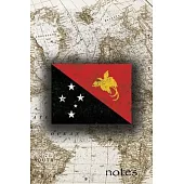 Notes: Beautiful Flag Of Papua New Guinea Lined Journal Or Notebook, Great Gift For People Who Love To Travel, Perfect For Wo