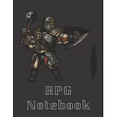 RPG Notebook: Classes Man At Arms Darkest Dungeon Edition - Mixed paper: Hexagon, Dot Graph, Dot Paper, Pitman: For role playi ng ga