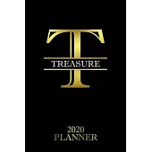 Treasure: 2020 Planner - Personalised Name Organizer - Plan Days, Set Goals & Get Stuff Done (6x9, 175 Pages)