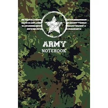 Notebook: Military Camouflage Design Military Blank Lined Journal, Army Soldier’’s Journal To Write In For Notes, Ideas, Diary, T