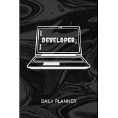 Daily Planner Weekly Calendar: Game Developer Organizer Undated - Blank 52 Weeks Monday to Sunday -120 Pages- Game Dev Notebook Journal Programmer Qu