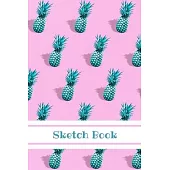 Sketch Book: Pineapple; 100 sheets/200 pages; 6 x 9