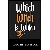 Which Witch is Which: To Do & Dot Grid Matrix Checklist Journal Daily Task Planner Daily Work Task Checklist Doodling Drawing Writing and Ha