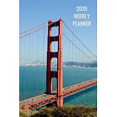 2020 Weekly Planner: Golden Gate Bridge; January 1, 2020 - December 31, 2020; 6